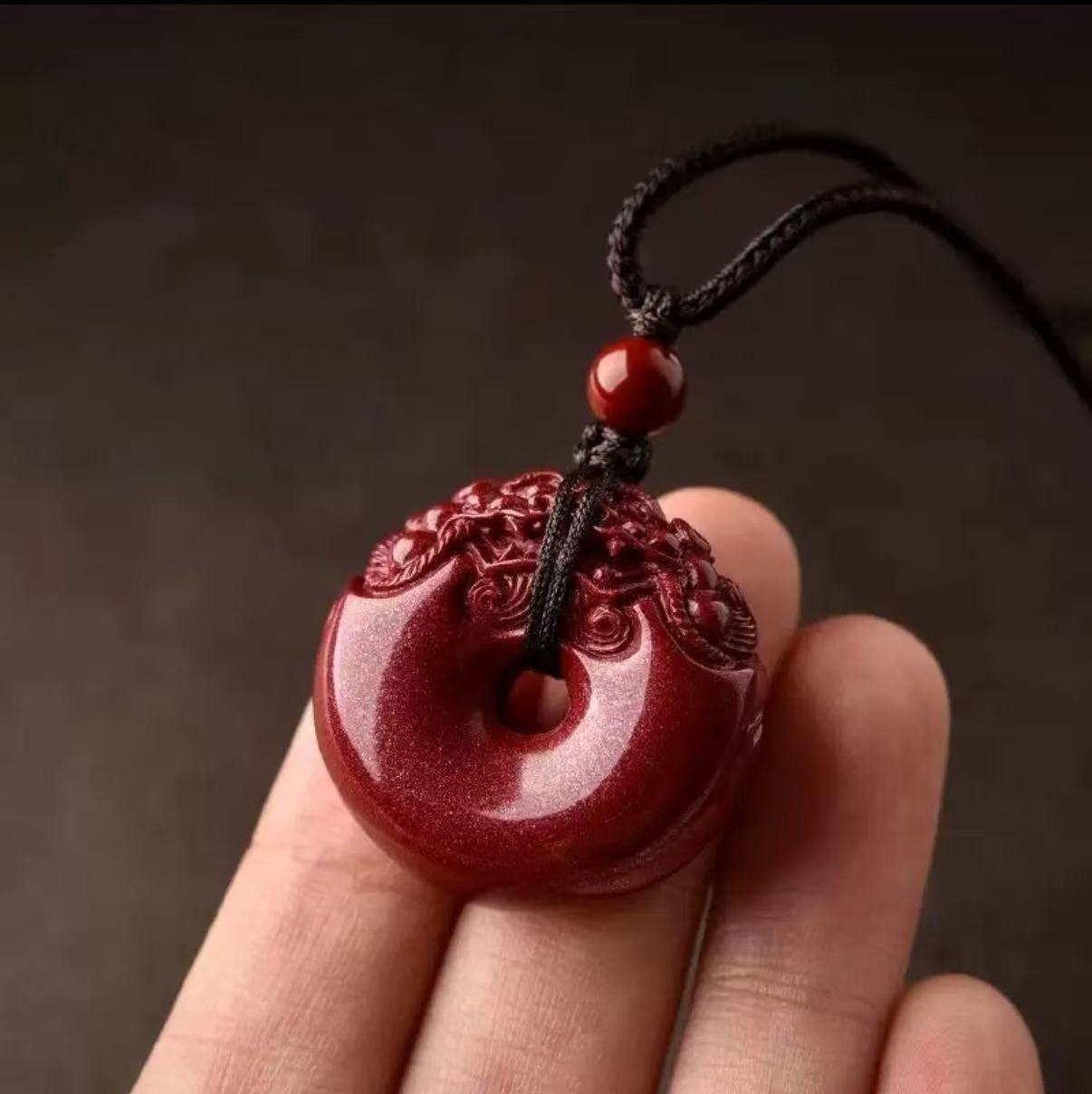 Cinnabar pendant
