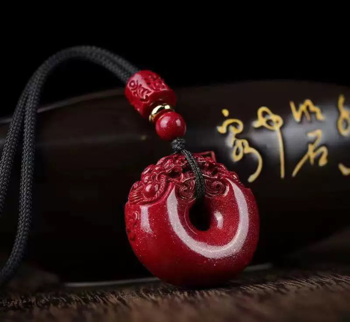 Cinnabar pendant