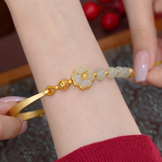 The Gilt Hetian Jade Bangle